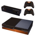 thumbnail image 1 of Console SKIN Black Light Wood Effect 2x Controller Stickers Decal for Xbox One, 1 of 4