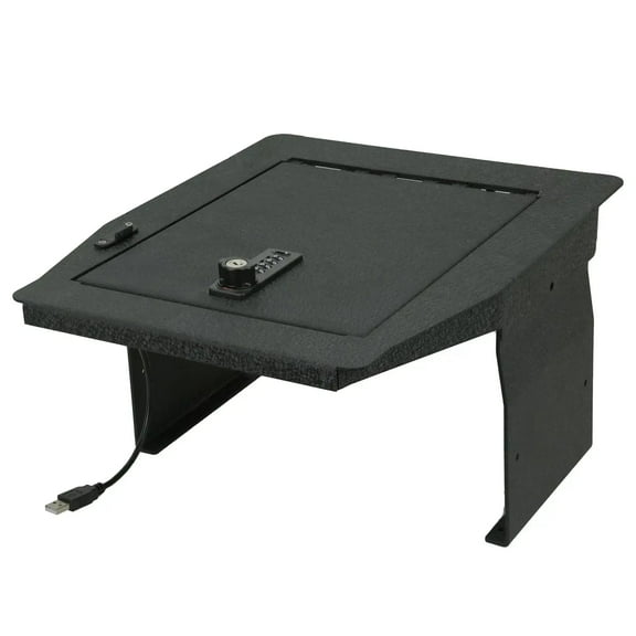 Console Safe Gun Safe for Car, WASAI Safe Vault Compatible with Ford F150 2015-2020, for Ford 250/350/450 Super Duty 2017-2022, for Ford Expedition 2018-2024, 4 Digit Combination Lock with Key.