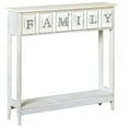 thumbnail image 1 of Galvanized Metal Sentiment Console Tables - Family White, 1 of 6