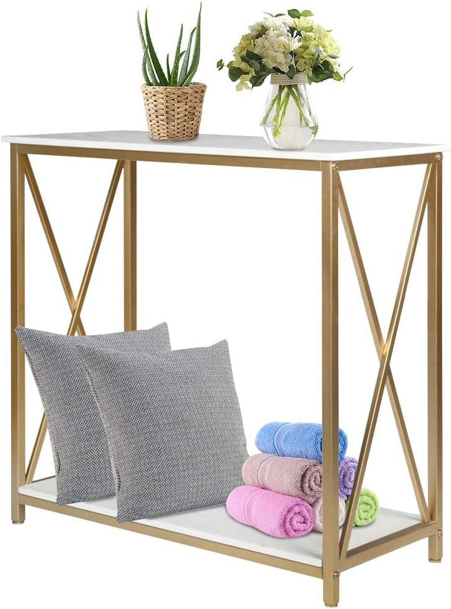 Console Table, 30" Sofa Side Table Entryway Narrow Side Table with ...