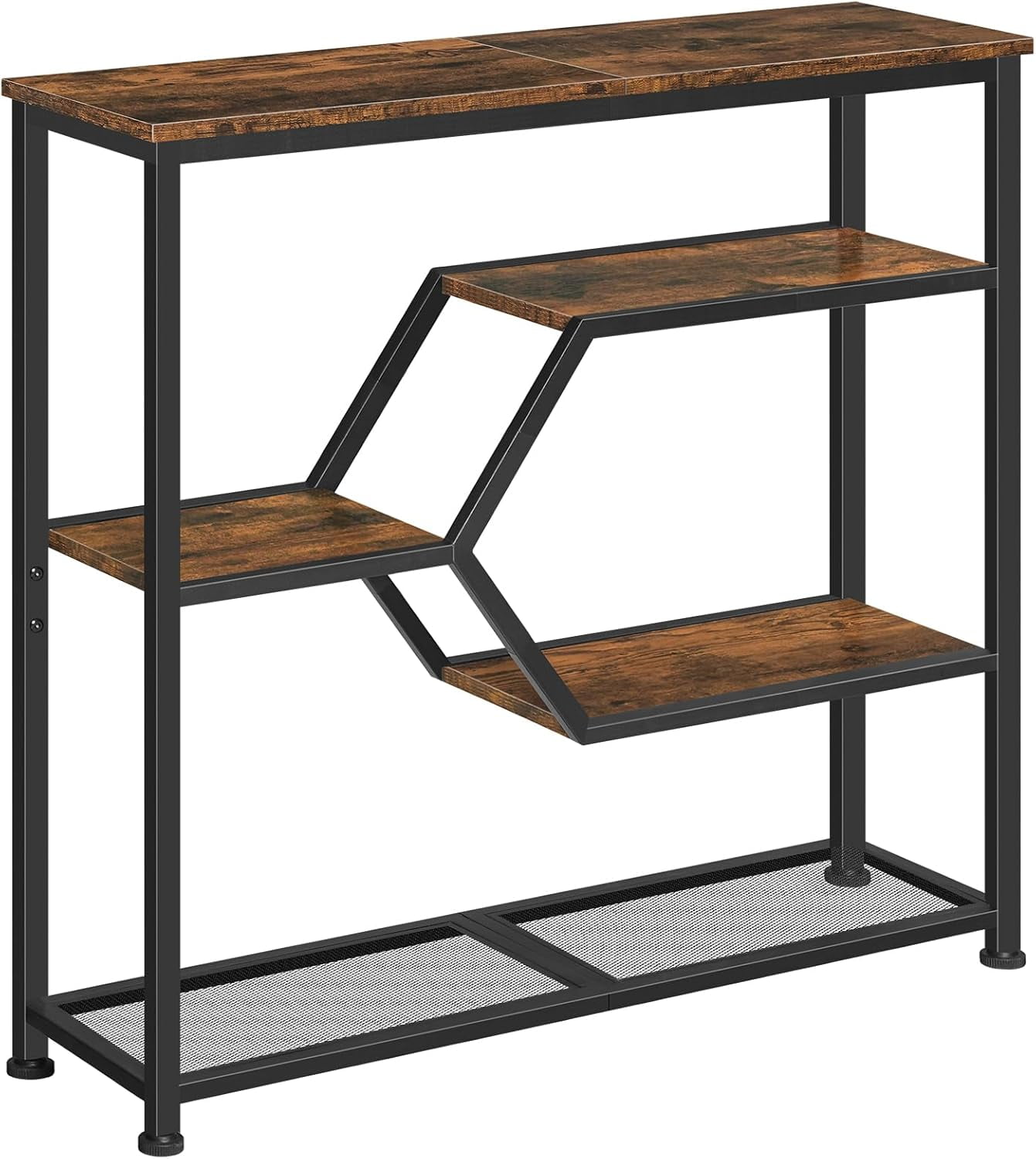 Console Table, 31.5'' Narrow Long Entryway Table, 5-Tier Thin Sofa ...