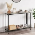 thumbnail image 1 of Console Table, 41.3" Narrow Entryway Table, Industrial Sofa Table with Metal Frame, Entrance Table for Living Room, Hallway, Foyer, Bedroom, 1 of 7