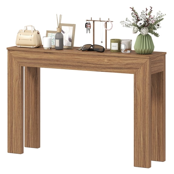 Console Table, 47" Entryway Table, Narrow Sofa Table, Walnut Finish