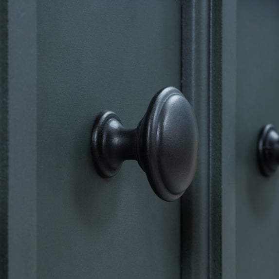 Console Table, 60" Long With Drawers And Shelf. Navy Color, Solid Wood Frame. Elegant For Home Decoration Rustic 60". Wood, 2 Small & Big Drawers, Bottom Shelf A Tidy