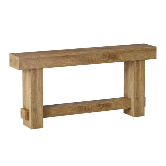 Console Table, 6ft Farmhouse Sofa Table, Wooden Entryway Table for Hallway & Foyer, Modern Rustic Accent Table with Storage