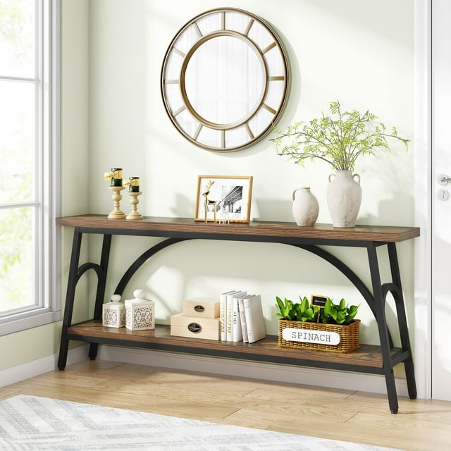Console Table Behind Sofa Couch,Narrow Long Sofa Table,Hallway Accent