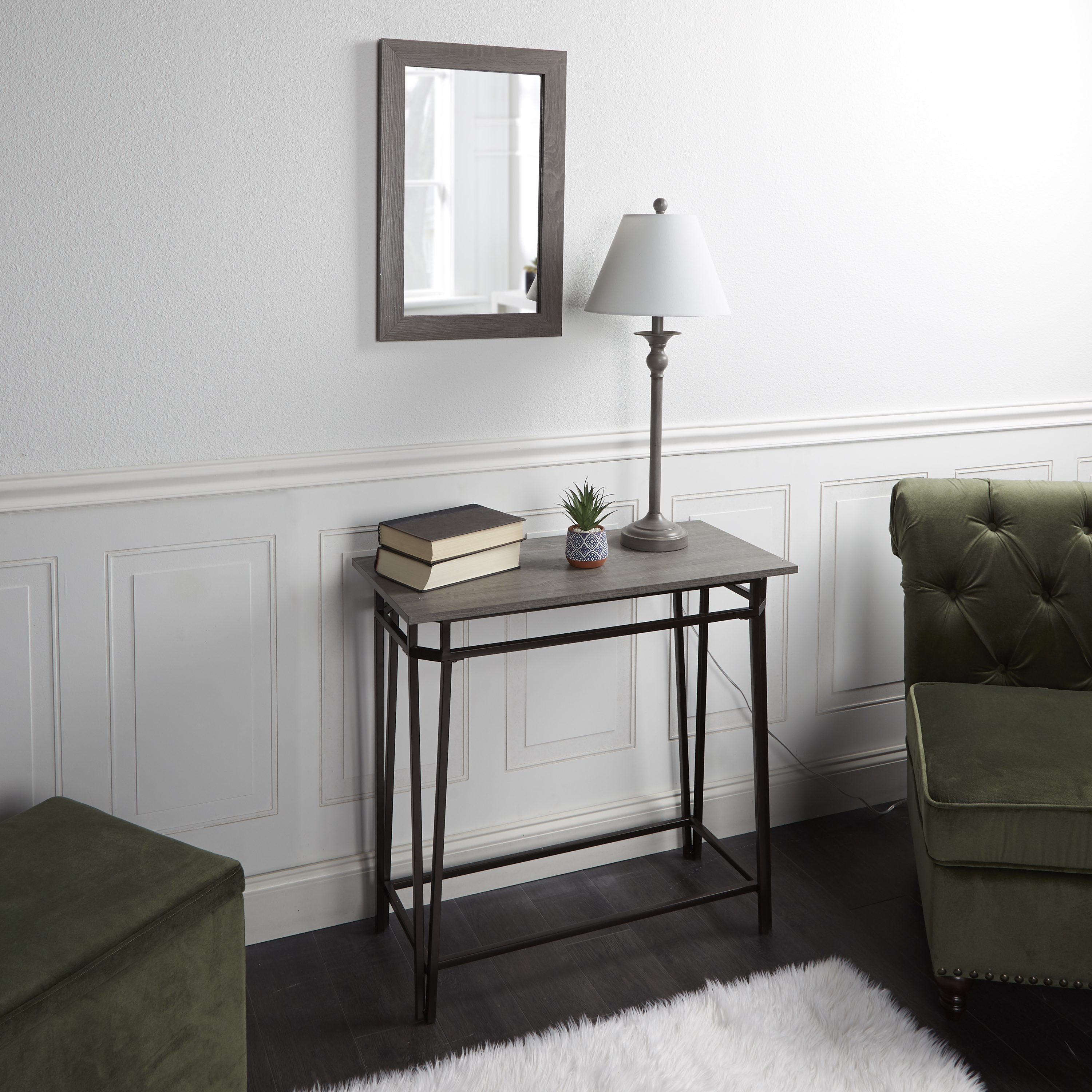 Console Table, Lamp & Mirror 3 Piece Set by Adornments - image 1 of 8