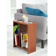 Console Table Modern Accent Side Stand Sofa Entryway Hall Display with Storage Shelf for Books
