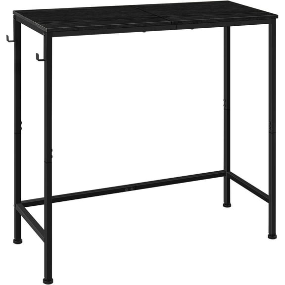 Black Narrow Console Table, Long Sofa Table for Entryway Hallway, Thin Accent Side End Table for Small Spaces