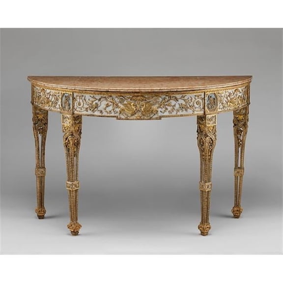 Console Table Poster Print by Attributed to Giuseppe Maria Bonzanigo - 18 x 24 in.