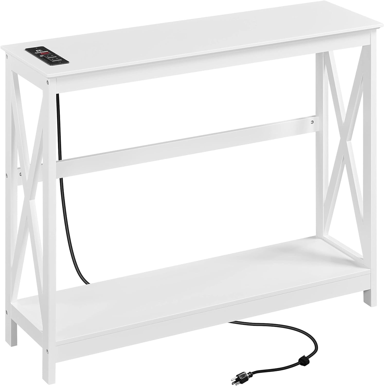 Console Table with Power Outlets, 40 Inches Entryway Table with ...