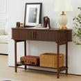 Console Table with Storage 2Tier Modern Sofa Table for Living Room