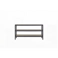 thumbnail image 1 of Console Table with Elm Veneer and Metal Inset Shelves, 1 of 5