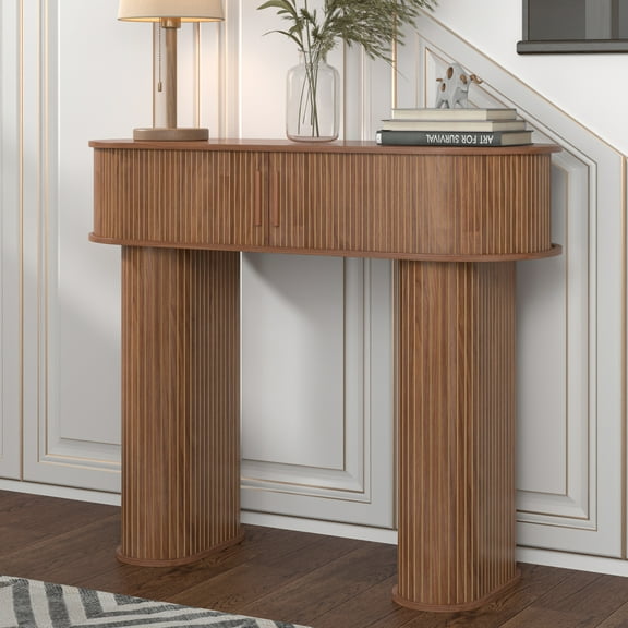 Console Table with Storage, Hallway Entryway Table, Narrow Long Sofa Entryway Table