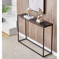 thumbnail image 1 of Console Tables for Entryway, Faux Marble Sofa Tables, Foyer Tables w/Metal Frame, Behind Couch Table for Hallway A, 1 of 4