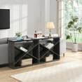 thumbnail image 1 of Console Tables for Entryway, X Shape Detachable ExtraLong Table with Storage for Living Room, 1 of 8