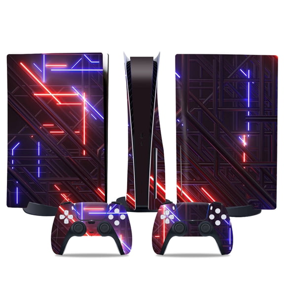 Console and Game Controller Stickers Cover for PS5 Disc Edition - DIY Replacement Protective Accessories-Image-D