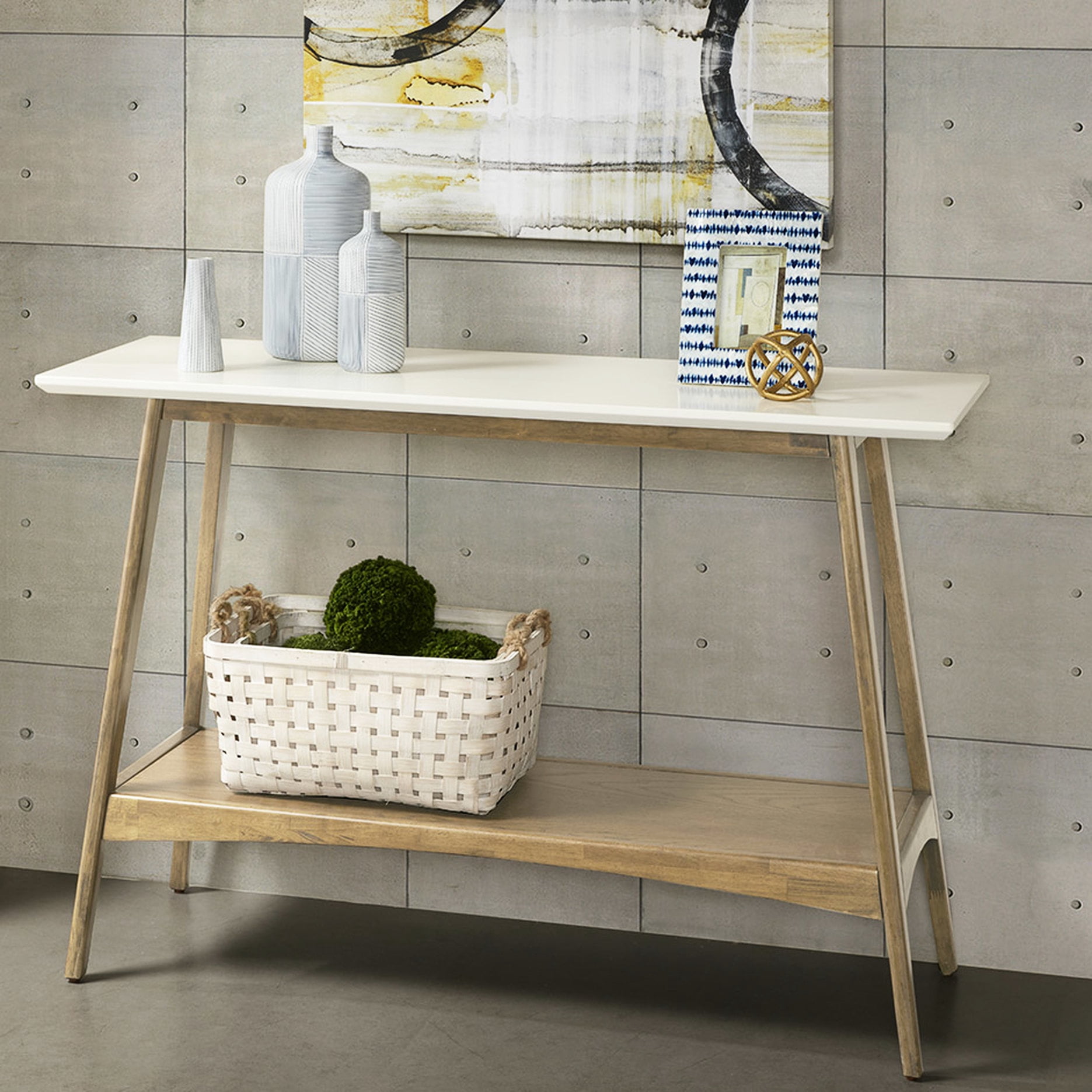Console with solid wood frame and MDF top - Adds style to living space ...