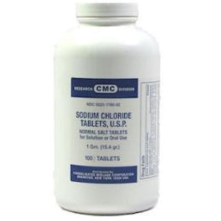Consolidated Midland Corp Sodium Chloride Tablets 1 Gm, 100 Each