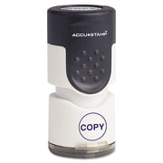 Consolidated Stamp Pre-inked Round Stamp, Copy, 5/8 Dia, Blue