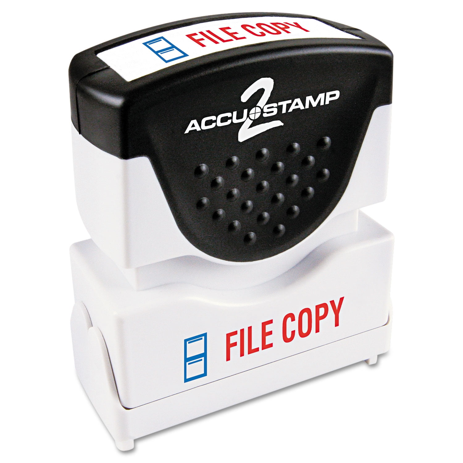 Consolidated Stamp Pre-inked Shutter Stamp, Red/blue, File Copy, 1 5/8 X 1/2