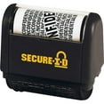 thumbnail image 1 of Consolidated Stamp Secure-I-D Personal Security Roller Stamp - "CONFIDENTIAL" - 1.50" Impression Length - Black - 1 / Pack | Bundle of 10 Packs, 1 of 1