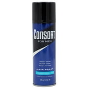 Consort Unscented Extra Hold Hair Spray for Men, 8.3 oz., Shine Enhancing