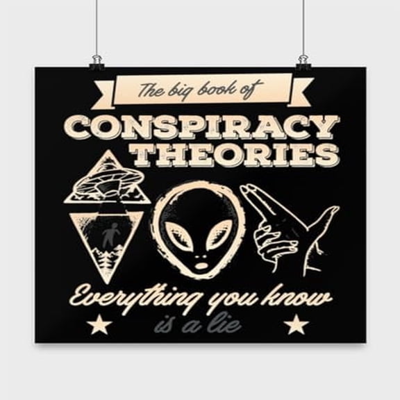 Conspiracy Theories Wall Art - Home Decor Enthusiast - 13x13 Poster Print