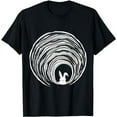 thumbnail image 1 of Conspiracy Theories Spiral Down Vortex Hole With Rabbit T-Shirt, 1 of 5