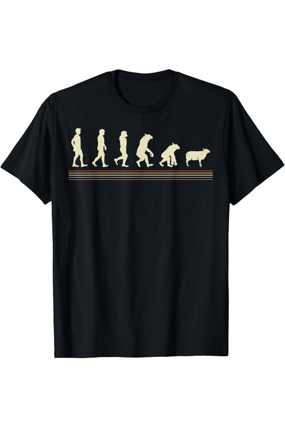 Conspiracy Theorist, Sheep, Human Evolution, Wake Up Sheeple T-ShirtMen and women, Black T-shirt, size: Extra large