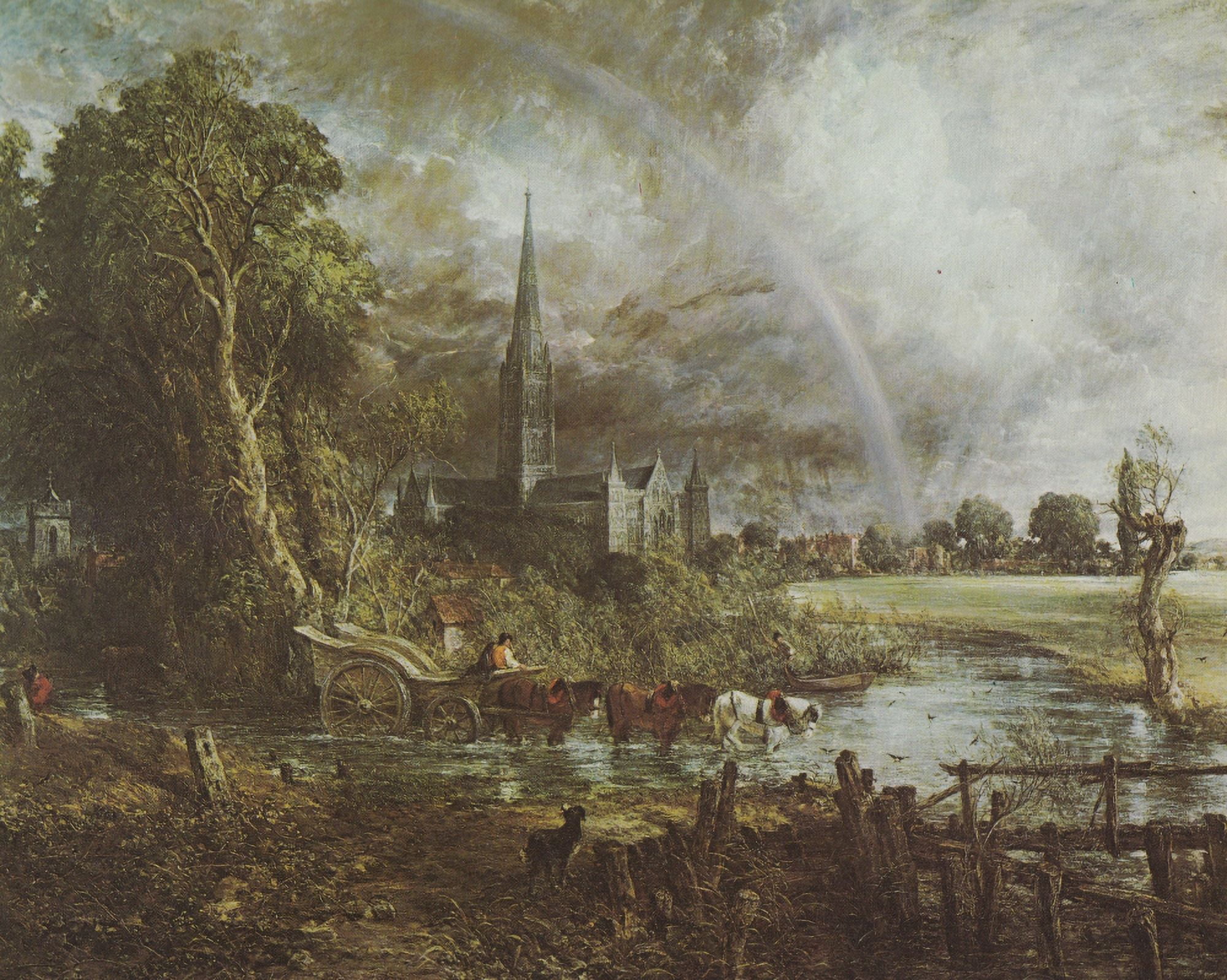 Constable 1909 Salisbury Canvas Art - John Constable (18 x 24)