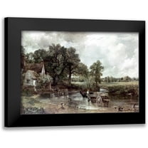 Constable, John 14x11 Black Modern Framed Museum Art Print Titled - Haywain