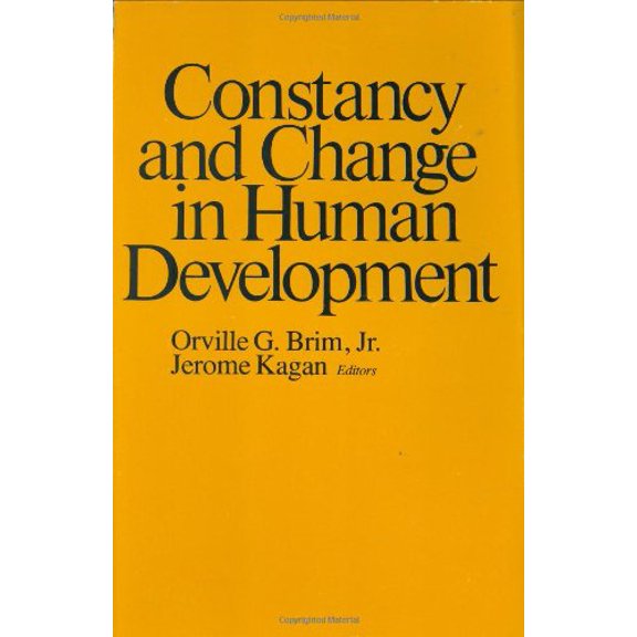 Pre-Owned Constancy and Change in Human Development (Hardcover) 9780674166257