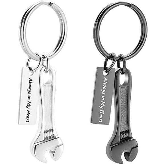 Constanlife Wrench Cremation Pendant Small Urns For Ashes Keyring Keepsake Urn Keychain