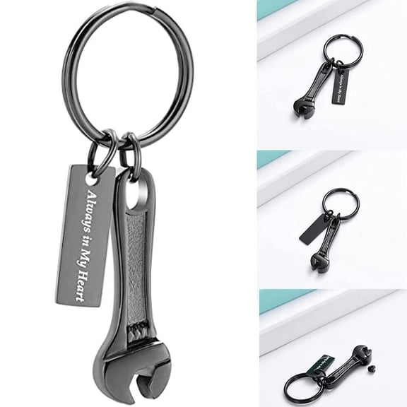 Constanlife Wrench Cremation Pendant Small Urns For Ashes Keyring Keepsake Urn Keychain
