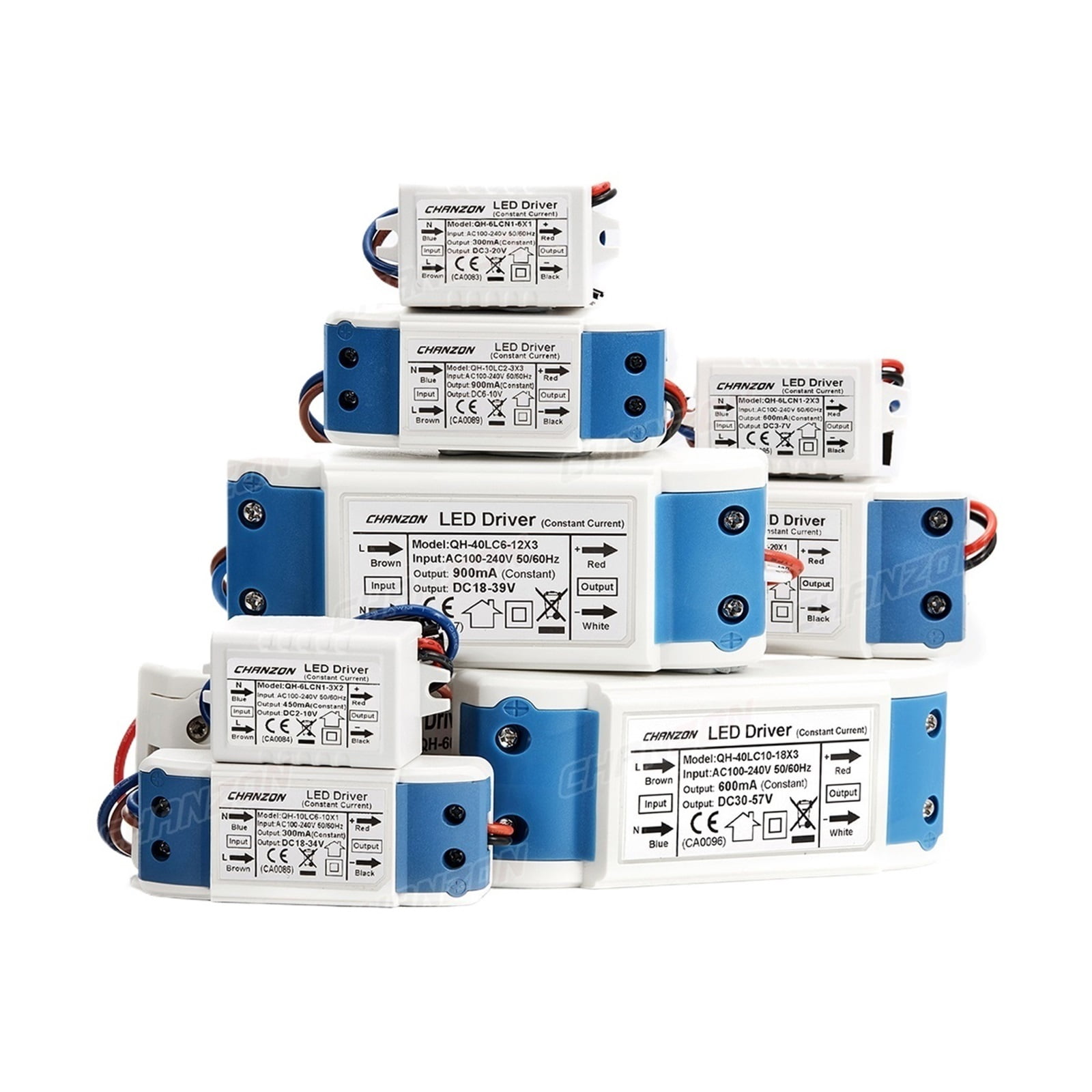 Alimentation LED 900mA 12-20V 20W - Transformateur Pour éclairage DIY, Spots, Guirlandes - Entrée 85-277V AC - 7