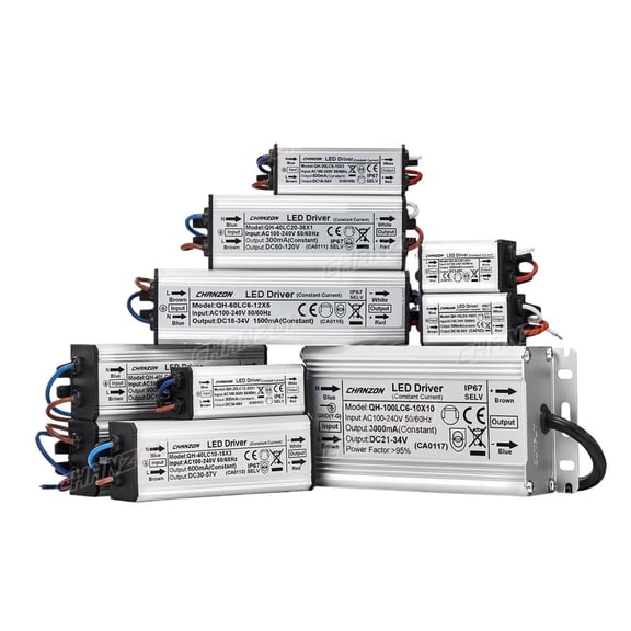 Constant Current LED Driver Waterproof IP67 1W 3W 5W 10W 20W 30W 36W 50W 100W AC 100V-240V Input Lighting Transformer ,Ease of Installation