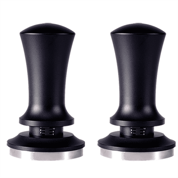 Constant Force Tamping Hammer Impact Tamping Hammer Impact Coffee Powder Tamper Threaded Flat Bottom Spring with Scale,2 x Powder Hammer,As Shown