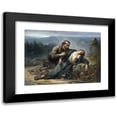 thumbnail image 1 of Constant Mayer 24x19 Black Modern Framed Museum Art Print Titled - Recognition, North and South (1865), 1 of 5