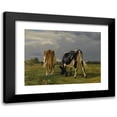 thumbnail image 1 of Constant Troyon 18x14 Black Modern Framed Museum Art Print Titled - Cows in a Pasture, 1 of 5