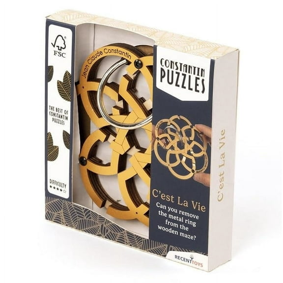 Constantin C'est La Vie - The Original Wooden Maze Game from Recent Toys - Fun for Ages 14 and Up