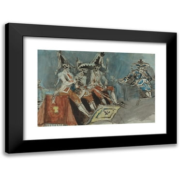 Constantin Guys 14x11 Black Modern Framed Museum Art Print Titled - Coachmen