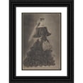 thumbnail image 1 of Constantin Guys 14x18 Black Ornate Wood Framed Double Matted Museum Art Print Titled - A Lady with a Veil (19th Century), 1 of 5