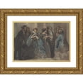 thumbnail image 1 of Constantin Guys 24x18 Gold Ornate Framed and Double Matted Museum Art Print Titled - Leaving the Theater (19th Century), 1 of 4