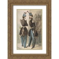 thumbnail image 1 of Constantin Guys 2x Matted 20x24 Gold Ornate Framed Art Print 'Officers of the Guard', 1 of 2