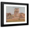thumbnail image 1 of Constantin Hansen 14x12 Black Modern Framed Museum Art Print Titled - The Arch of Titus in Rome, 1 of 1