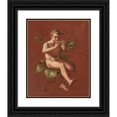 thumbnail image 1 of Constantin Hansen 20x24 Black Ornate Framed Double Matted Museum Art Print Titled: Faun, 1 of 5