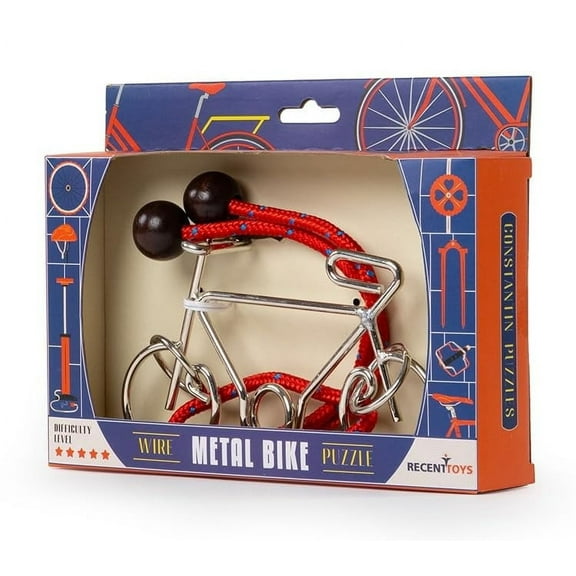 Constantin Metal Bike Puzzle Brainteaser from Recent Toys - Advanced Problem Solving Fun for Ages 14 and Up