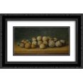 thumbnail image 1 of Constantin Stahi 2x Matted 24x16 Black Ornate Framed Art Print 'Plums at the Edge of the Table', 1 of 2