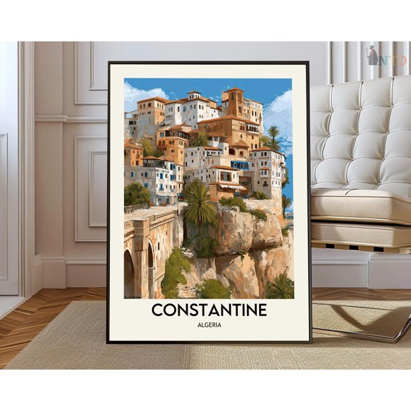 Constantine Cliff City Poster, Unframed Paper Poster 8x10in